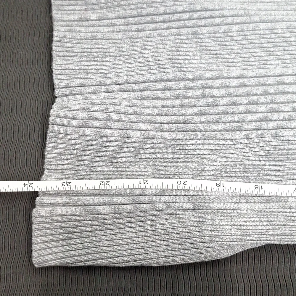 IT'S OUR TIME Grey Ribbed Turtleneck Long Sleeve Sweater